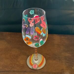Lolita “Flip Flop, Too” Wine Glass
